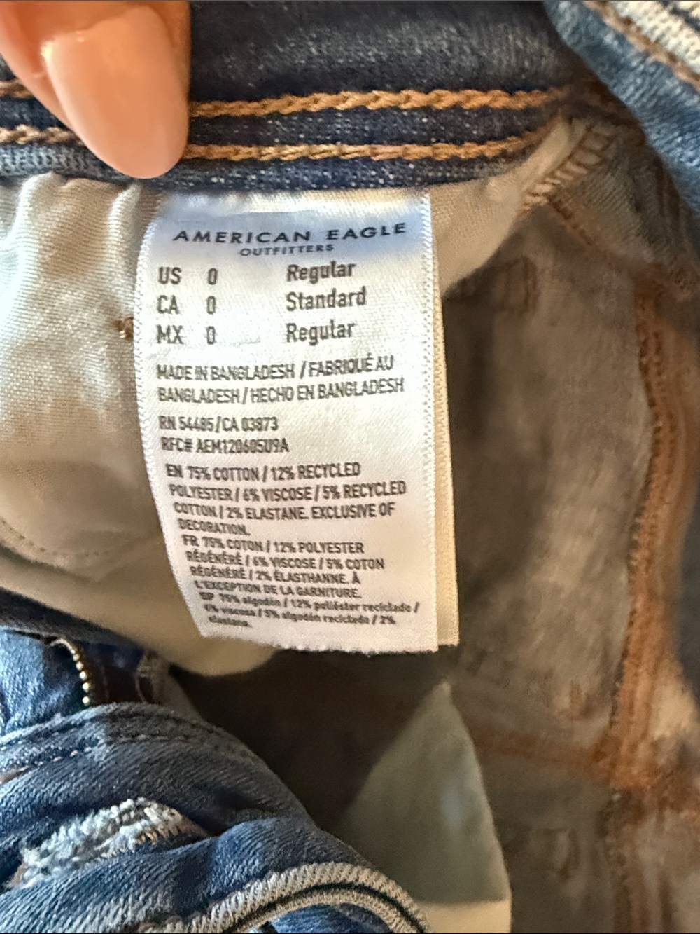 American Eagle Outfitters Blue Flare Jeans - Medium Wash - Picture 2 of 5
